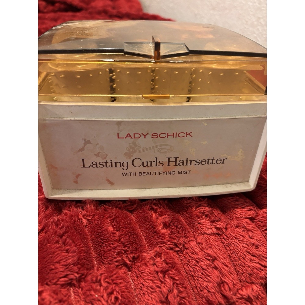 VTG Lady Schick Lasting Curls Hairsetter Steam (24) Rollers Still Works 6 Pins